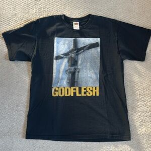 Men’s L Black Godflesh t-shirt